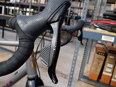#1588NS – Titanium All-Road | Purple Logo / Drop Bars / Rival eTap / 700x38c (Size Large, Used-Very Good Condition)