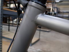 #1588NS – Titanium All-Road | Purple Logo / Drop Bars / Rival eTap / 700x38c (Size Large, Used-Very Good Condition)