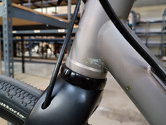 #1588NS – Titanium All-Road | Purple Logo / Drop Bars / Rival eTap / 700x38c (Size Large, Used-Very Good Condition)