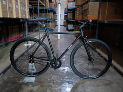 #1619 – 4130 Fixed-Gear / Single Speed | Black / Riser Bars (Size 55cm, Good Condition)